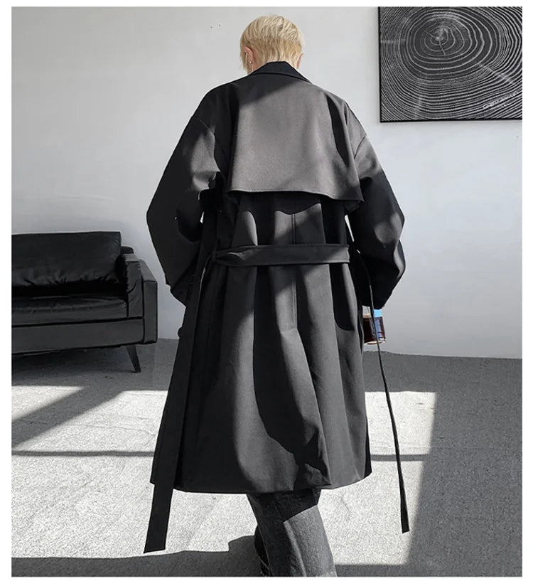 2025 Autumn Long Style Versatile Casual Korean Coat Mens Fashion Trench Coat Men's Casual Windbreakers Male Good Quality Jackets
