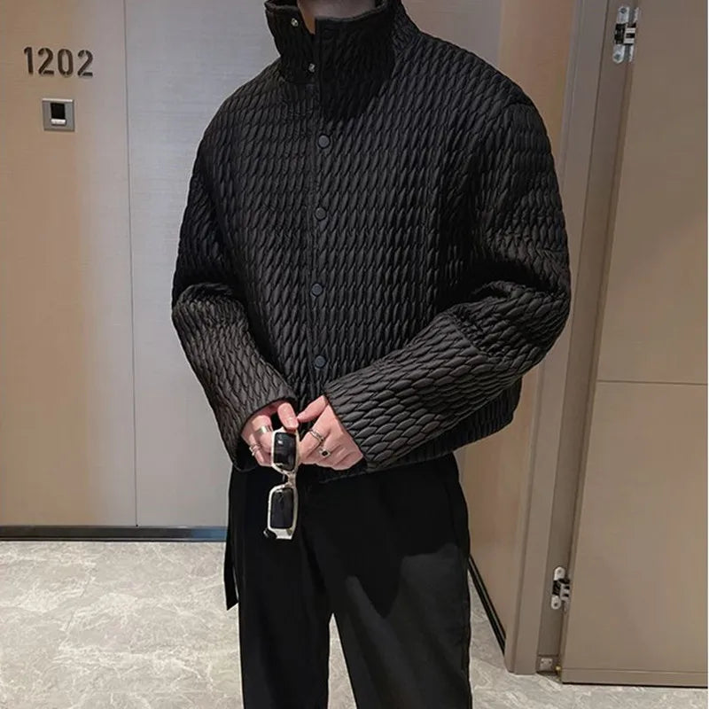 High-level Lightweight Cotton Coat for Men's Casual Ruffian Handsome Short Parkas Men's Korean New Winter Fashion Padded Jackets