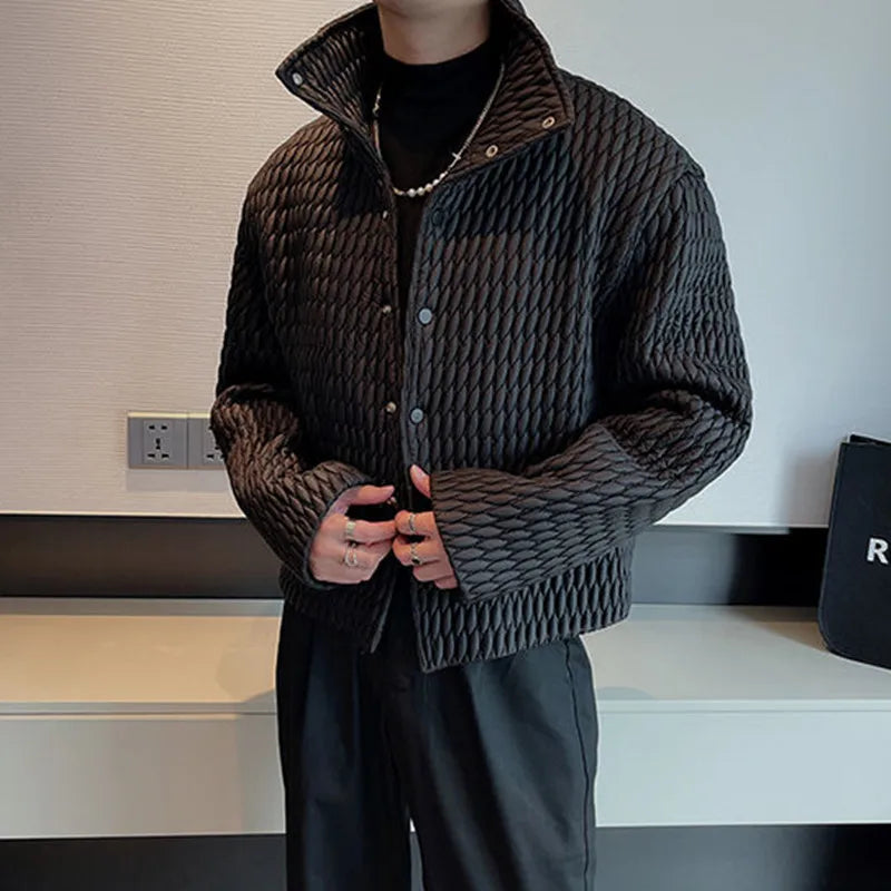 High-level Lightweight Cotton Coat for Men's Casual Ruffian Handsome Short Parkas Men's Korean New Winter Fashion Padded Jackets
