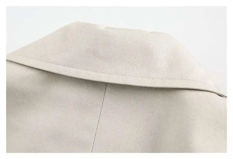 PFNW Korean Casual Temperament British Style Vintage Loose Lapel Trench Spring 2025 New Beige Medium-length Coats Tide 28W5983