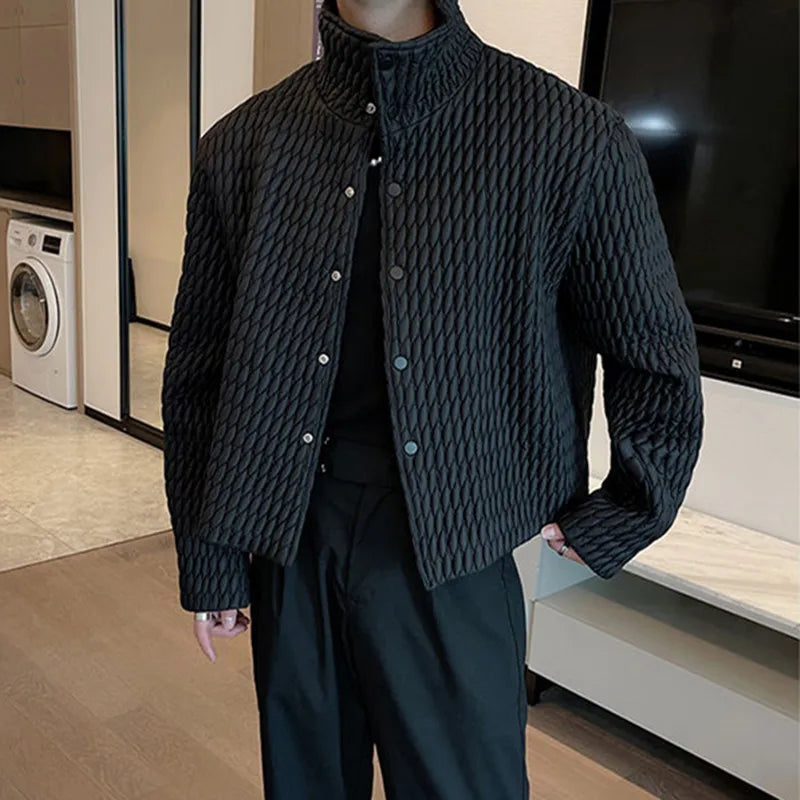 High-level Lightweight Cotton Coat for Men's Casual Ruffian Handsome Short Parkas Men's Korean New Winter Fashion Padded Jackets