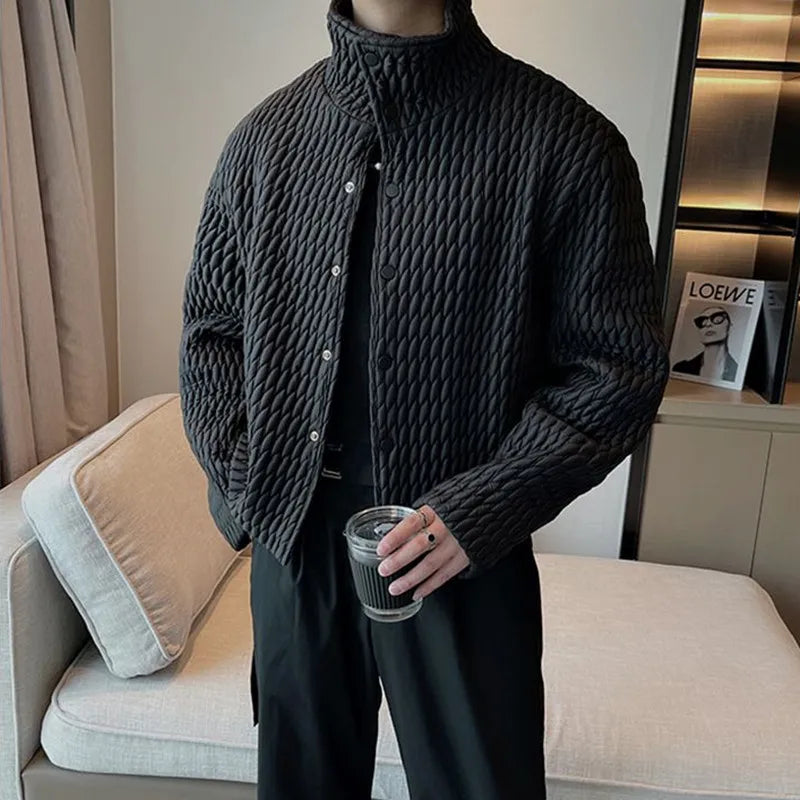 High-level Lightweight Cotton Coat for Men's Casual Ruffian Handsome Short Parkas Men's Korean New Winter Fashion Padded Jackets