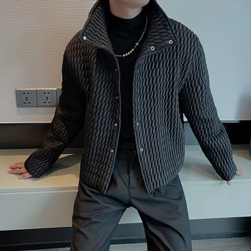High-level Lightweight Cotton Coat for Men's Casual Ruffian Handsome Short Parkas Men's Korean New Winter Fashion Padded Jackets