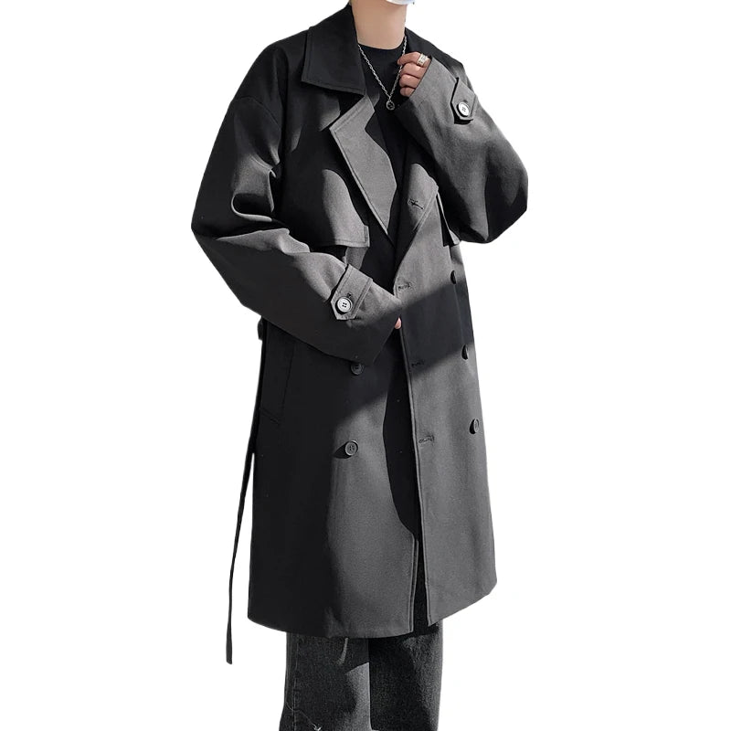 2025 Autumn Long Style Versatile Casual Korean Coat Mens Fashion Trench Coat Men's Casual Windbreakers Male Good Quality Jackets