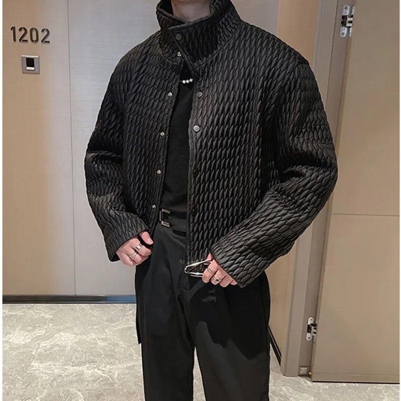 High-level Lightweight Cotton Coat for Men's Casual Ruffian Handsome Short Parkas Men's Korean New Winter Fashion Padded Jackets