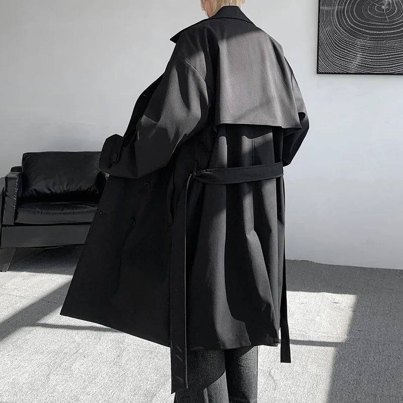 2025 Autumn Long Style Versatile Casual Korean Coat Mens Fashion Trench Coat Men's Casual Windbreakers Male Good Quality Jackets