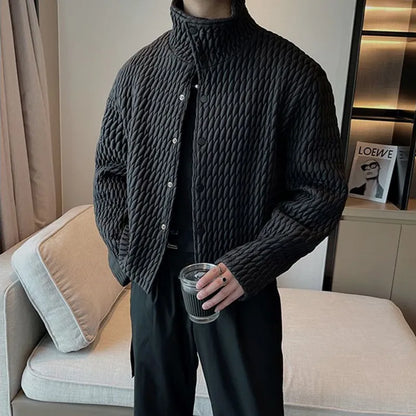 High-level Lightweight Cotton Coat for Men's Casual Ruffian Handsome Short Parkas Men's Korean New Winter Fashion Padded Jackets