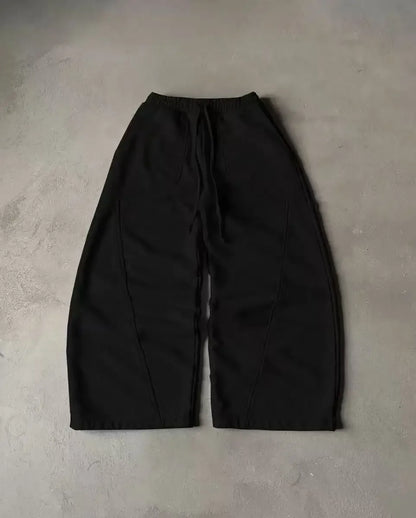 New High Street Trend Brand Streetwear Jogger American Retro Harajuku Oversized Sweatpants Gray Casual Loose Pants Men Clothing